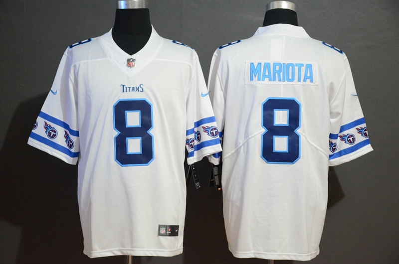Men's Tennessee Titans Marcus Mariota #8 White Jersey